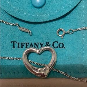 Tiffany & Co Elsa Peretti Open Heart with Diamond